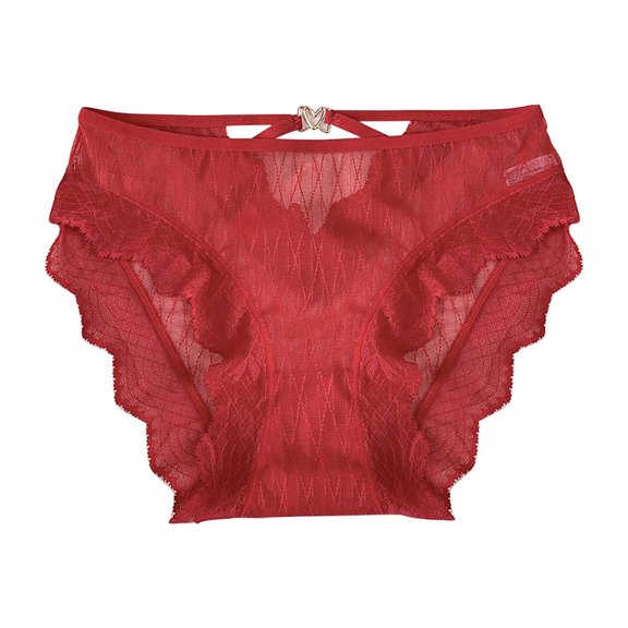 Ruimatai Women's Underwear Summer Lace Briefs Breathable Comfortable Seamless Panties Soft Ice Silk Sexy Solid Casual for Daily Wear