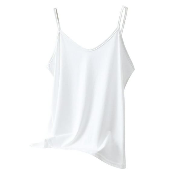 Ruimatai Women's V-Neck Camisole Cotton Linen Sleeveless Pajama Top Soft Comfortable Casual Home Wear Outerwear Base Underwear Fashion Solid Color