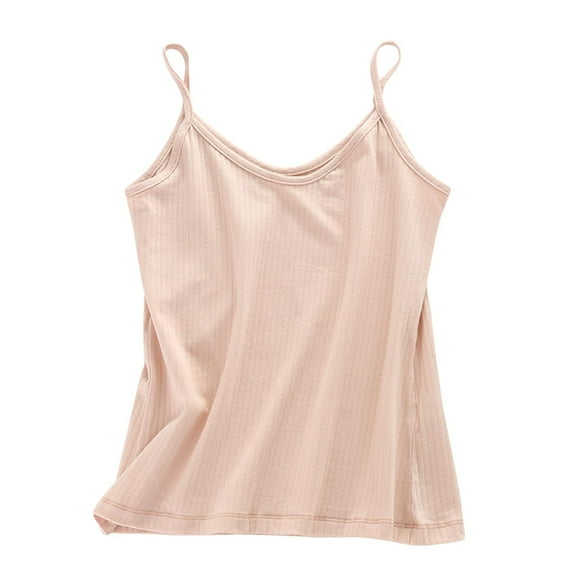 Ruimatai Women's V-Neck Camisole Solid Color Knitted Undershirt Soft Stretchy Comfortable Layering Top