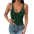 thumbnail image 1 of Ruimatai Women's V-Neck Tank Top Sleeveless Stretch Camisole Soft Comfortable Layering Shirt Casual Summer Blouse, 1 of 6