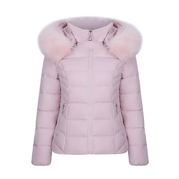 Ruimatai Women's Warm Winter Jackets Snow Coat with Hood Plus SizeWomen's Winter Cotton Jacket With Hood, Waist, And Plush To Overcome Outer Coat