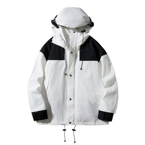 Ruimatai Women's Water Resistant Hooded Jacket Windbreaker Outdoor Hiking Coat with Pockets, Lightweight Long Sleeve Zippered Front Casual Pullover for Spring Fall