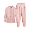 thumbnail image 1 of Ruimatai Women's Winter Padded Pajamas Set Cozy Thermal Fleece Loungewear with Round Neck Long Sleeve Top and Pants for Home, 1 of 9