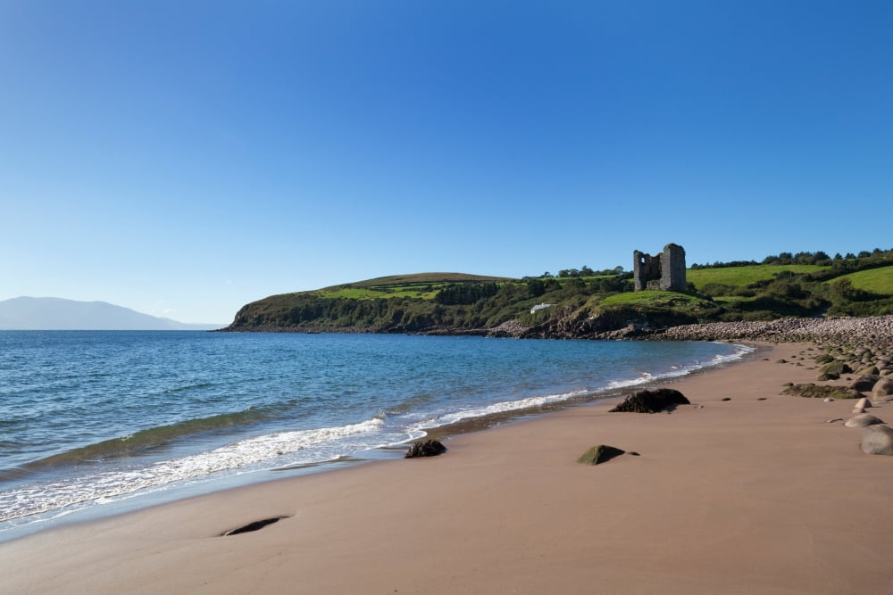 Ruined 16th Century Minard Castle destroyed by the forces of Oliver Cromwell in 1641 Dingle Peninsula County Kerry Ireland Canvas Art - Panoramic Images (36 x 12)