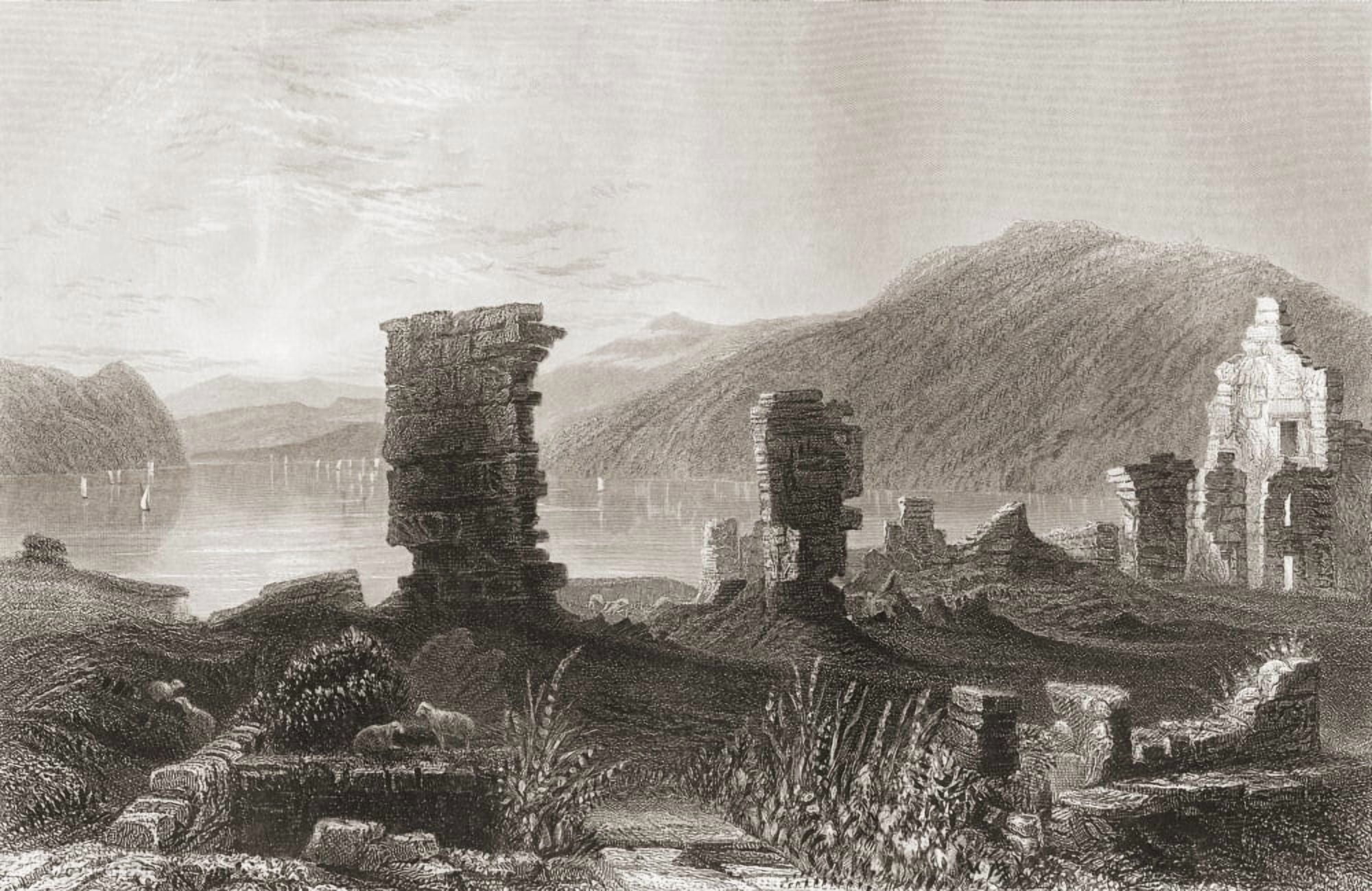 The Ruins Of Fort Ticonderoga New York United States Of America In The Early 19Th Century From The History Of England Published 1859 Canvas Art - Ken Welsh Design Pics (19 x 12)