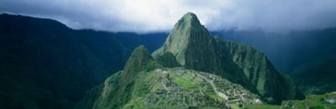 Ruins Machu Picchu Peru Canvas Art - Panoramic Images (18 x 6)