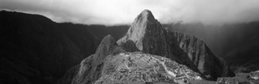 Ruins Machu Picchu Peru Canvas Art - Panoramic Images (36 x 12)