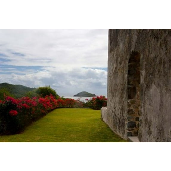 Ruins at Chateau Dubuc, Caravelle Peninsula, Martinique, French Antilles, West Indies Poster Print by Scott T. Smith (26 x 18)