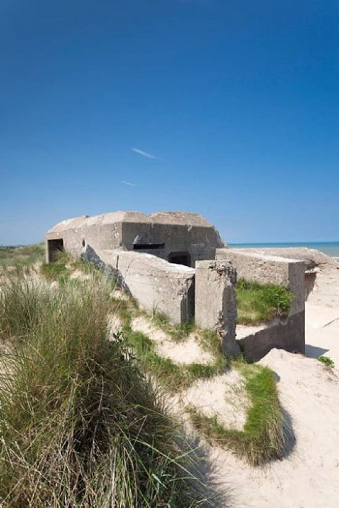 Ruins of German Bunkers Canvas Art - Walter Bibikow DanitaDelimont (19 x 28)