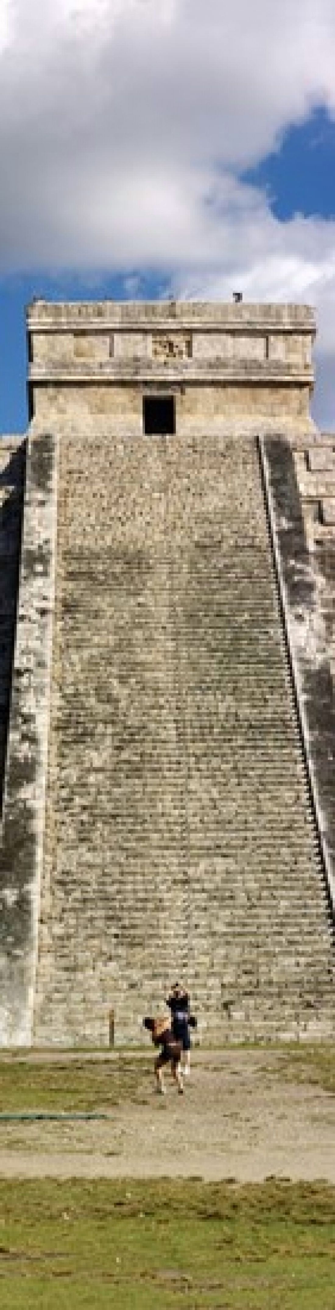 Ruins of a pyramid Kukulkan Pyramid Chichen Itza Yucatan Mexico Canvas Art - Panoramic Images (20 x 5)