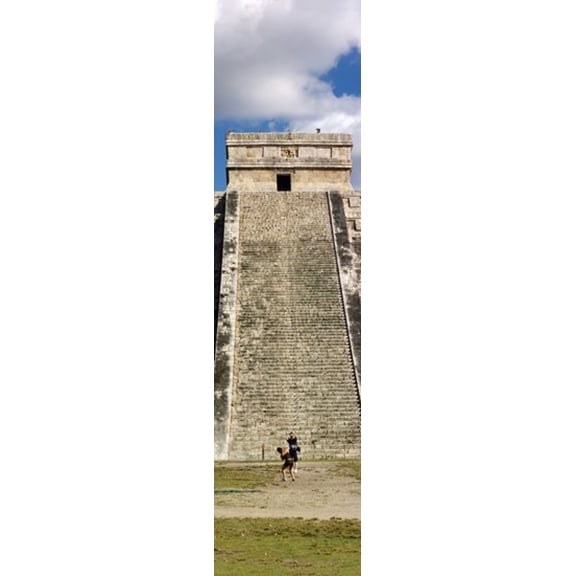 Ruins of a pyramid Kukulkan Pyramid Chichen Itza Yucatan Mexico Canvas Art - Panoramic Images (20 x 5)
