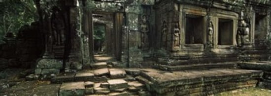 Ruins of a temple Banteay Kdei Angkor Cambodia Canvas Art - Panoramic Images (36 x 13)