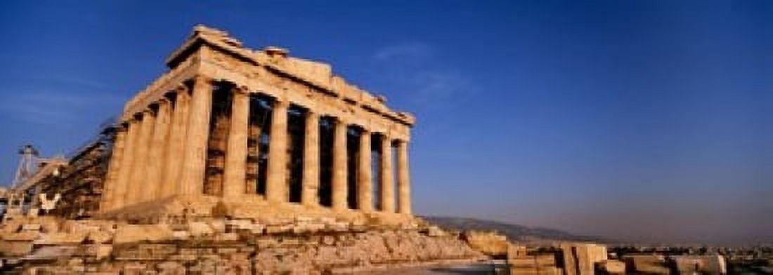 Ruins of a temple Parthenon Athens Greece Canvas Art - Panoramic Images (18 x 7)
