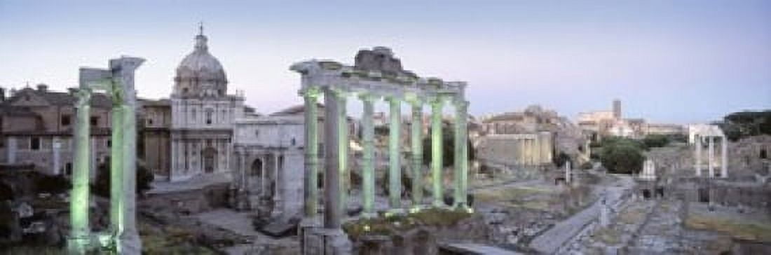 Ruins of an old building Rome Italy Canvas Art - Panoramic Images (18 x 6)