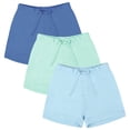 thumbnail image 1 of Ruisita 3 Pack Unisex Baby Toddler Cotton Shorts with Drawstring Baby Pull-on Solid Shorts Soft Clothes for Summer Daily, 1 of 9