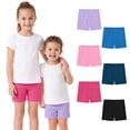 thumbnail image 1 of Ruisita 6 Pack Girls Cotton Biker Cartwheel Shorts Kids Safety Under Dress Dance Shorts, 1 of 9