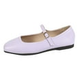 thumbnail image 1 of Ruitaoo Women's Mary Jane Flats Shoes - Lightweight Soft Square Toe Slip On Work Flats Flexible Business, Walking, Daily Purple 40, 1 of 5