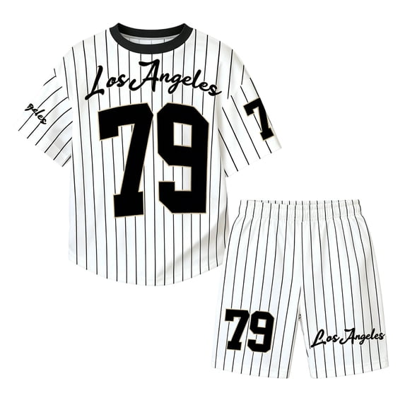 Ruiwill Big Girls Outfit Set Size 9-10 Years Letter Print Short Sleeve Crewneck Tops With Shorts Set Summer School Casual Soft Girls Outfit Black