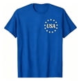 thumbnail image 1 of Ruiwill Fourth Of July Boy Tshirts Independence Day Patriotic Breathable Letter Print Short Sleeve Crew Neck Summer Boys Tshirts Size 8-9 Years Blue, 1 of 4
