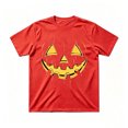 thumbnail image 1 of Ruiwill Halloween Boys Graphic Tee Funny Face Print Crew Neck Short Sleeve Top Casual Fall Pullover Boys Tshirts, 1 of 5