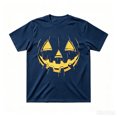 thumbnail image 1 of Ruiwill Halloween Boys Graphic Tee Funny Face Print Crew Neck Short Sleeve Top Casual Fall Pullover Boys Tshirts, 1 of 5