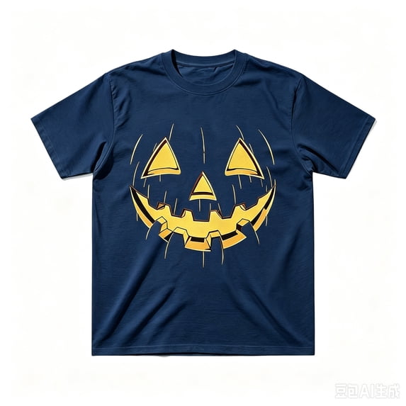 Ruiwill Halloween Boys Graphic Tee Funny Face Print Crew Neck Short Sleeve Top Casual Fall Pullover Boys Tshirts