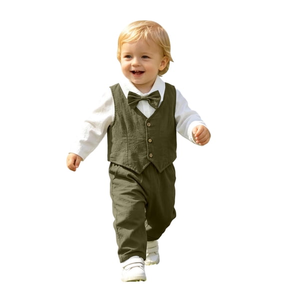 Ruiwill Outfits For Boys Newborn Solid Color Tops And Pants Set Fall Winter Long Sleeve Boys Two Piece Outfit