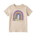 thumbnail image 1 of Ruiwill Pre-k Shirt Girls Summer Crew Neck Short Sleeve Kids Tops Casual Pre-k Letter Print Girls Clothes Size 2-3 Years, 1 of 4