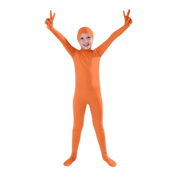 Ruiwill Romper Toddler Boys Halloween Solid Color Bodysuit Stage Performance Fall Winter Long Sleeve Boys Jumpsuits Size 3-4 Years Orange
