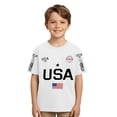 thumbnail image 1 of Ruiwill Toddler Boy T-Shirts 4Th Of July Independence Day Patriotic Lightweight Usa Flag Print Short Sleeve Crew Neck Summer Boys Tshirts Size 10-11 Years White, 1 of 3