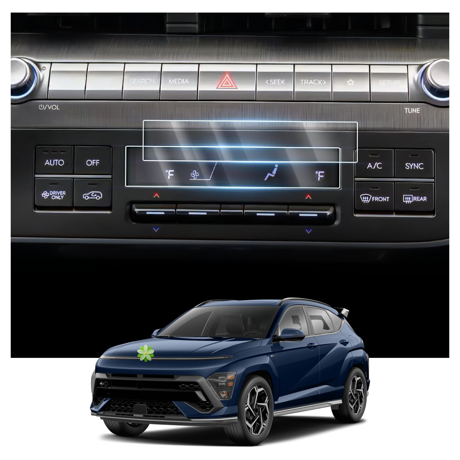 Ruiya 2024 Kona(SE/SEL/Limited/N Line) Screen Protector for Hyundai ...