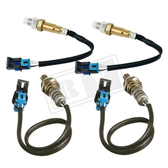 Ruiya 2Pcs Upstream + 2Pcs Downstream 234-4565, 234-4566 For 2012-2015 GMC Acadia 3.6L O2 Oxygen Sensor