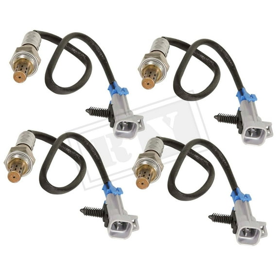 Ruiya 4Pcs Upstream + Downstream 234-4650 For 2000-2002 Chevrolet Silverado 1500, GMC Sierra 1500 O2 Oxygen Sensor