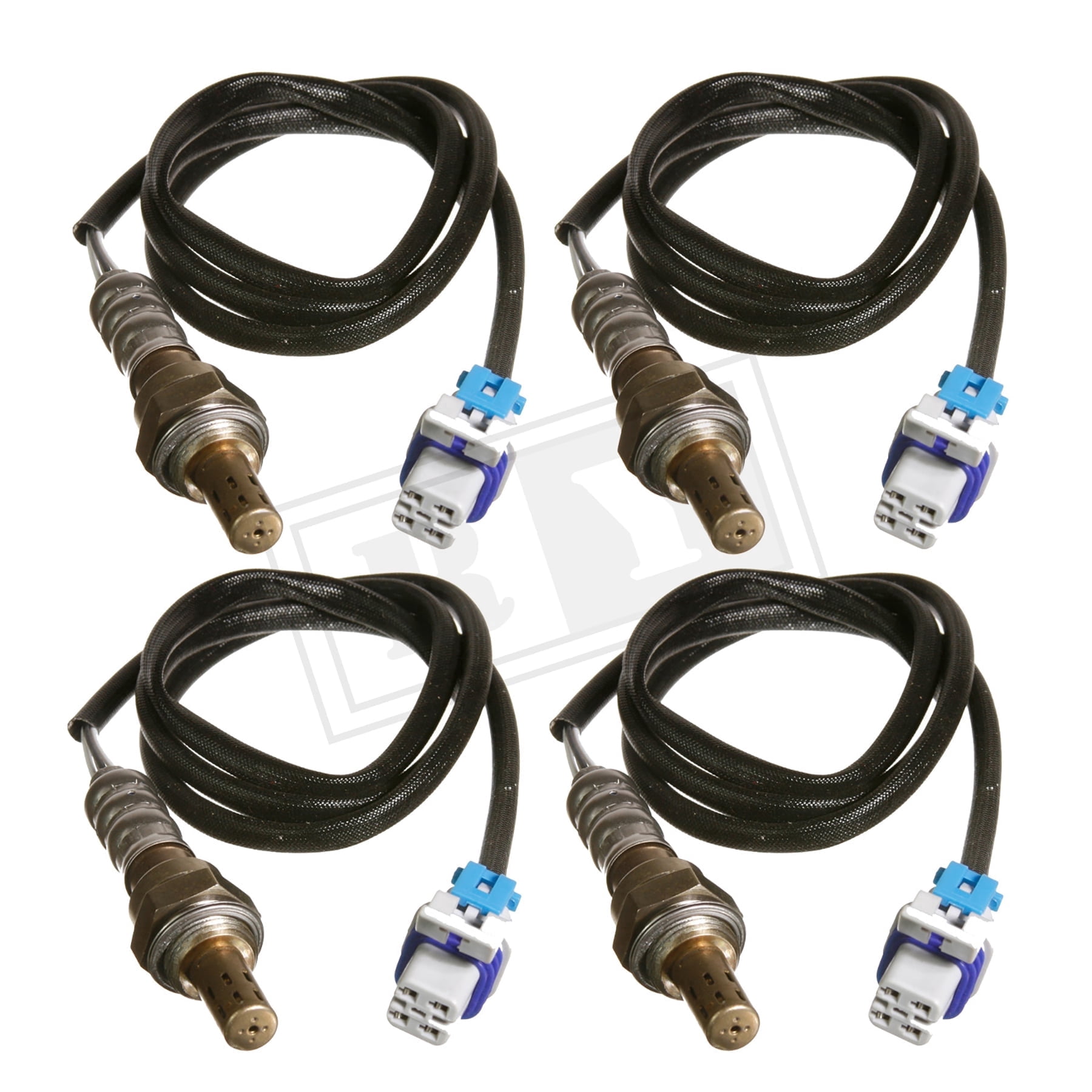 Ruiya 4Pcs Upstream + Downstream For 2003-2006 Chevrolet Silverado 1500, Tahoe, GMC Sierra 1500, Yukon O2 Oxygen Sensor