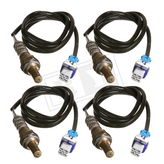 Ruiya 4Pcs Upstream + Downstream For 2003-2006 Chevrolet Silverado 1500, Tahoe, GMC Sierra 1500, Yukon O2 Oxygen Sensor