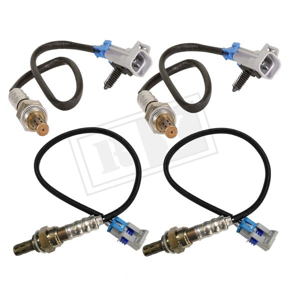 Ruiya 4Pcs Upstream & Downstream For 2008-2014 Chevrolet Silverado 1500, GMC Sierra 1500 O2 Oxygen Sensor