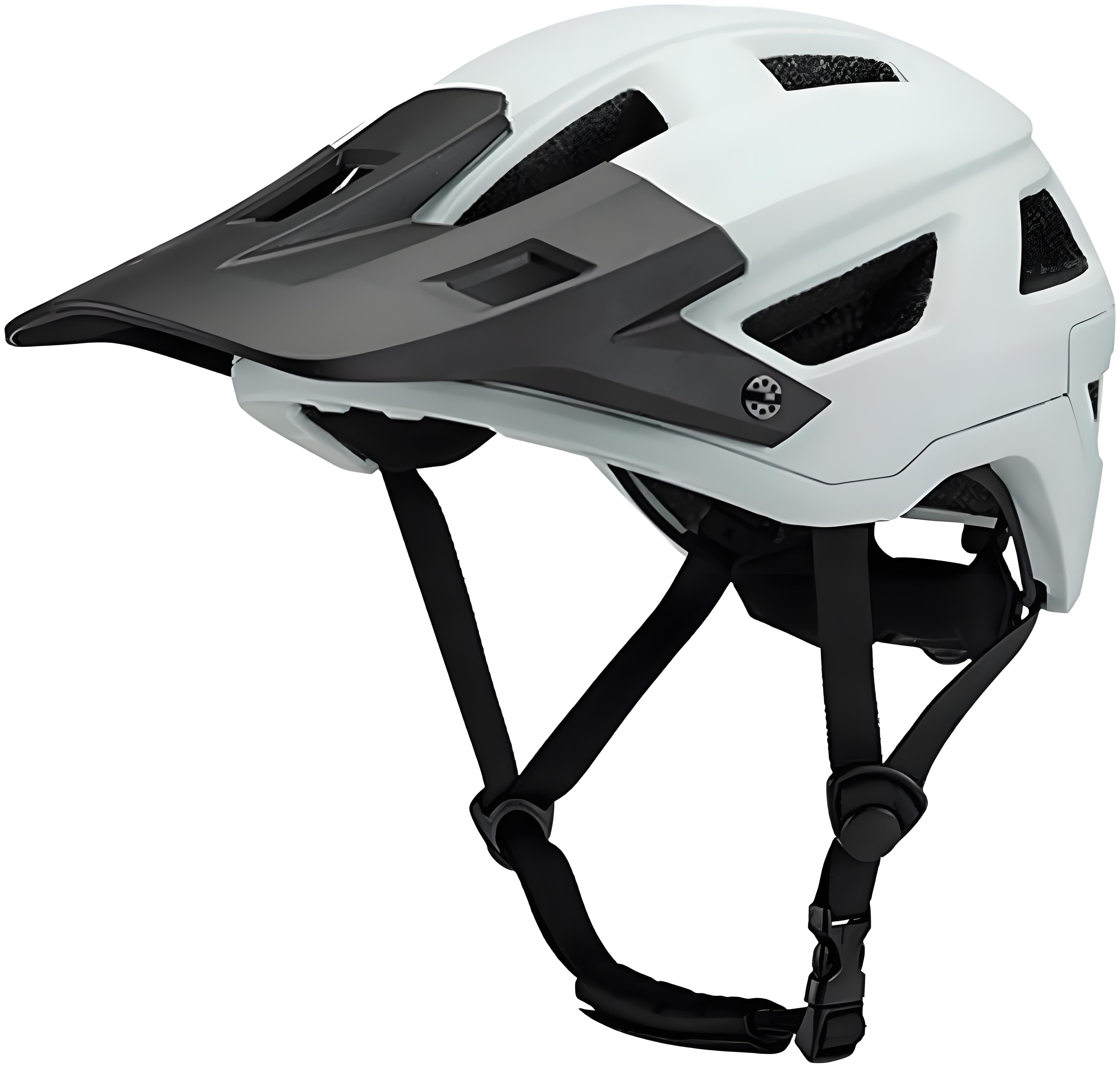 Ruiya Adult Bike Helmet  White Adjustable Dial Removable Visor Ventilation Cycling Helmet 55-61cm