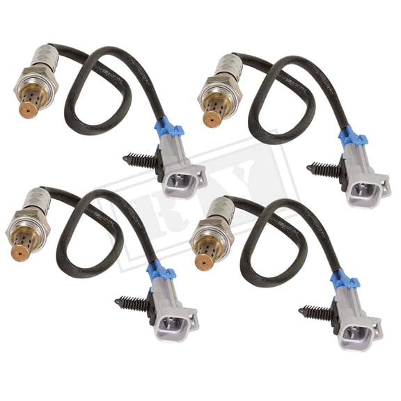 Ruiya Pcs Upstream + Downstream 234-4650 For 2000-2002 Chevrolet Silverado 1500, GMC Sierra 1500 O2 Oxygen Sensor