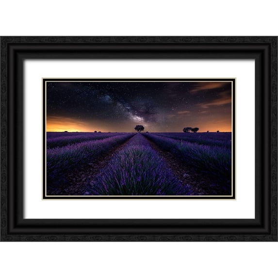 Ruiz Dueso, Jorge 18x13 Black Ornate Wood Framed with Double Matting Museum Art Print Titled - Fields Of Castilla