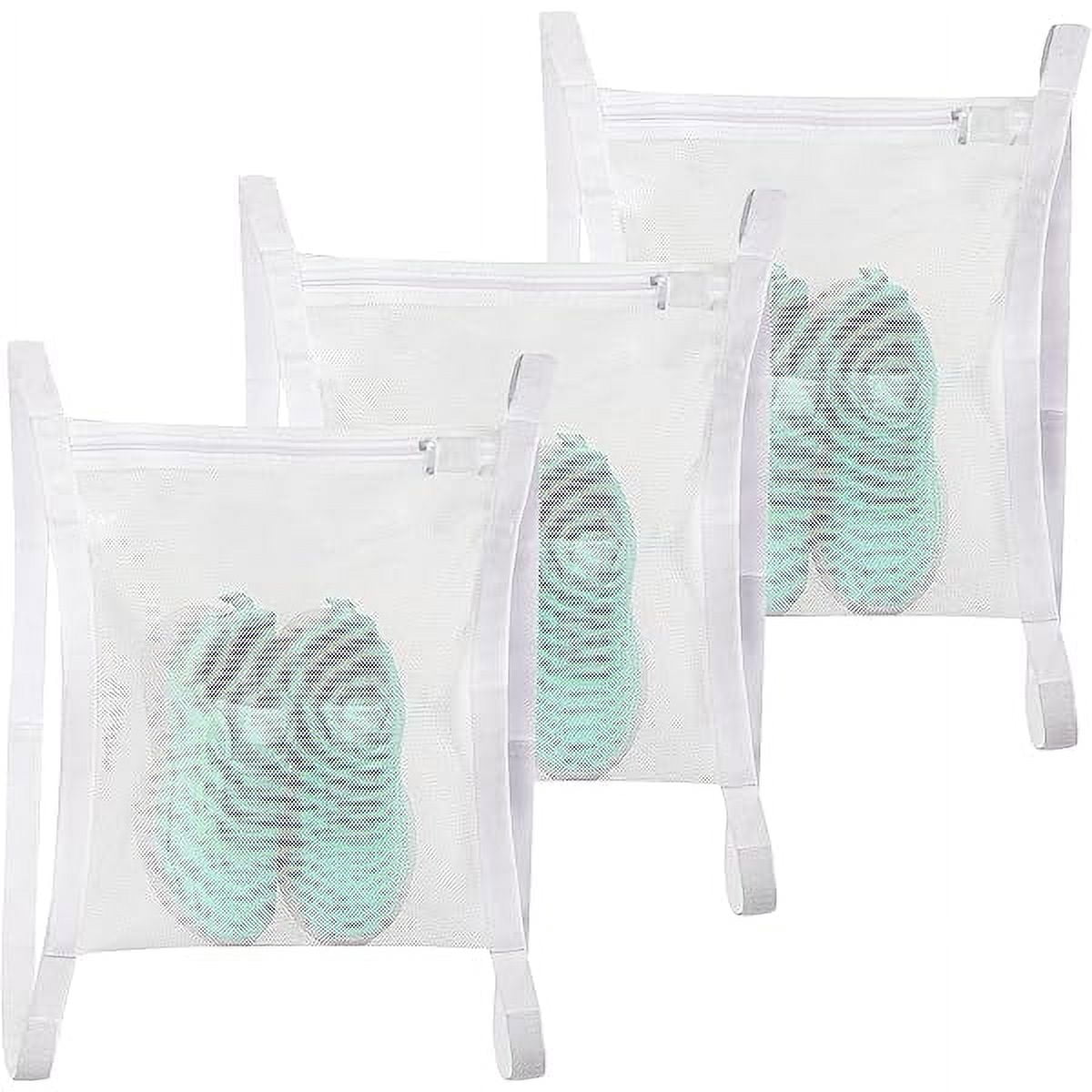 Sneaker Dryer Bag – Reusable Mesh Laundry Bag With Zipper & Straps, 15.75" X 15.75", For Shoes In Dryer