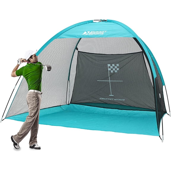Rukket Sports 10x6 Portable Golf Net - Tent Design Portable Driving Range