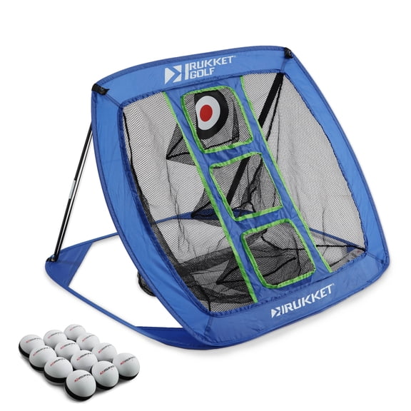 Rukket Sports Pop Up Golf Chipping Net | Outdoor/Indoor Golf Target Accessories (Classic Blue)