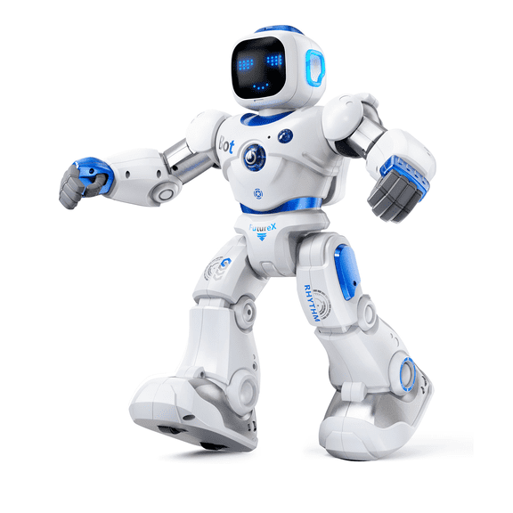 Ruko 1088 Smart Robot for Kids, Large Programmable Interactive Smart RC Robot Toy with Voice & App Control, Gift for Ages 4-9, Blue