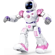 Ruko 1088 Smart Robots for Kids, Large Programmable Interactive RC Robot with Voice Control, APP Control, Present for 4-9 Years Old Kids Boys and Girls, Pink