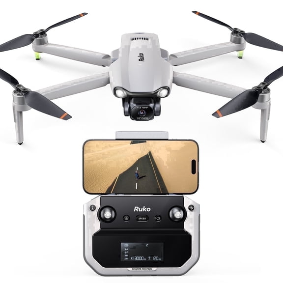 Ruko F11PRO 2 Plus Drone for Adults with 48MP 8K Camera, 3-Axis Gimbal, 74-Min Flight, 6KM Transmission