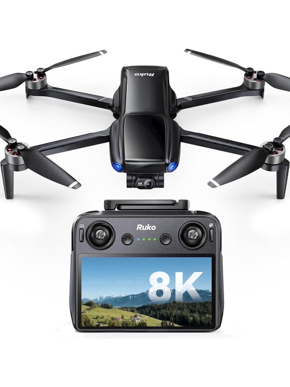 U11MINI 4K (RC3) Professional Drone, Drones for Adults with Cameras, 5.5" Screen on Remote, 3-Axis Gimbal, 64-Min Flight
