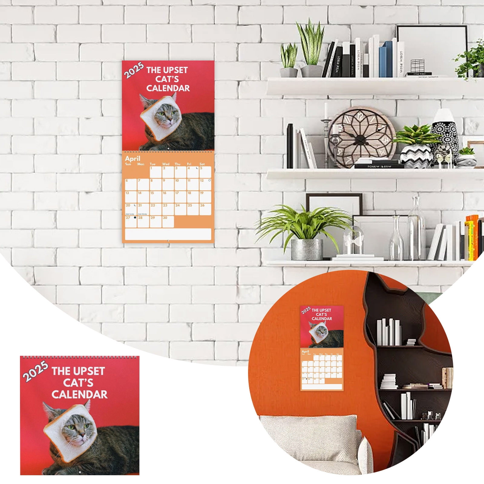 Rukui 2025 Cat Wall Calendar Records Festival For Cat Lovers