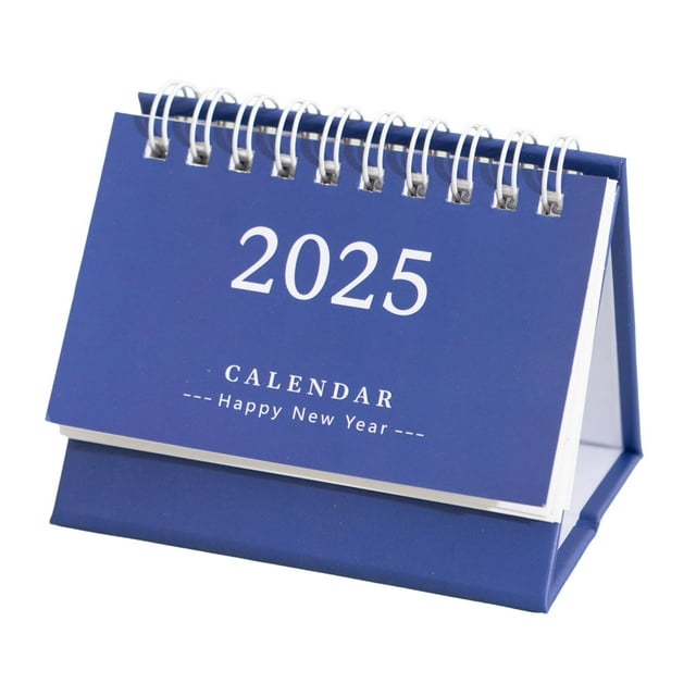 Rukui Mini Desk Calendar 2025 Home School Calendar With Stickers