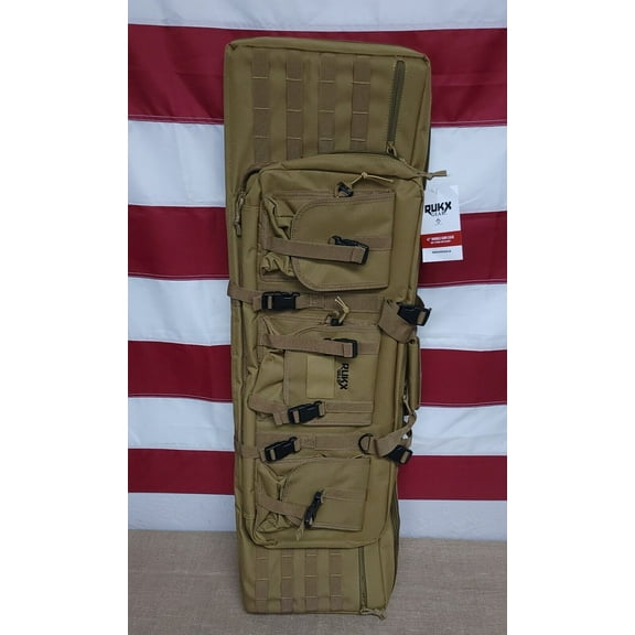 RUKX Gear 42 in Double Rifle Bag, Tan, ATICT42DBT