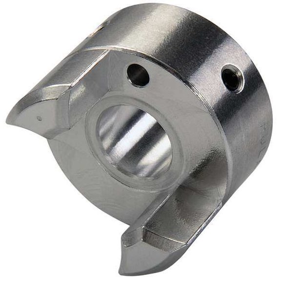 Ruland Curved Jaw Coupling Hub,10mm,Aluminum MJS25-10-A